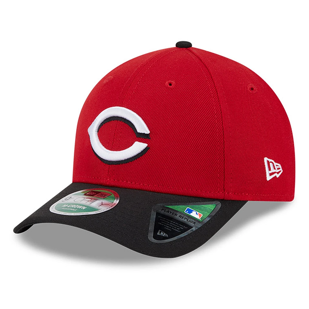 Men's New Era /Red Cincinnati Reds Player Replica 9FORTY Adjustable Hat