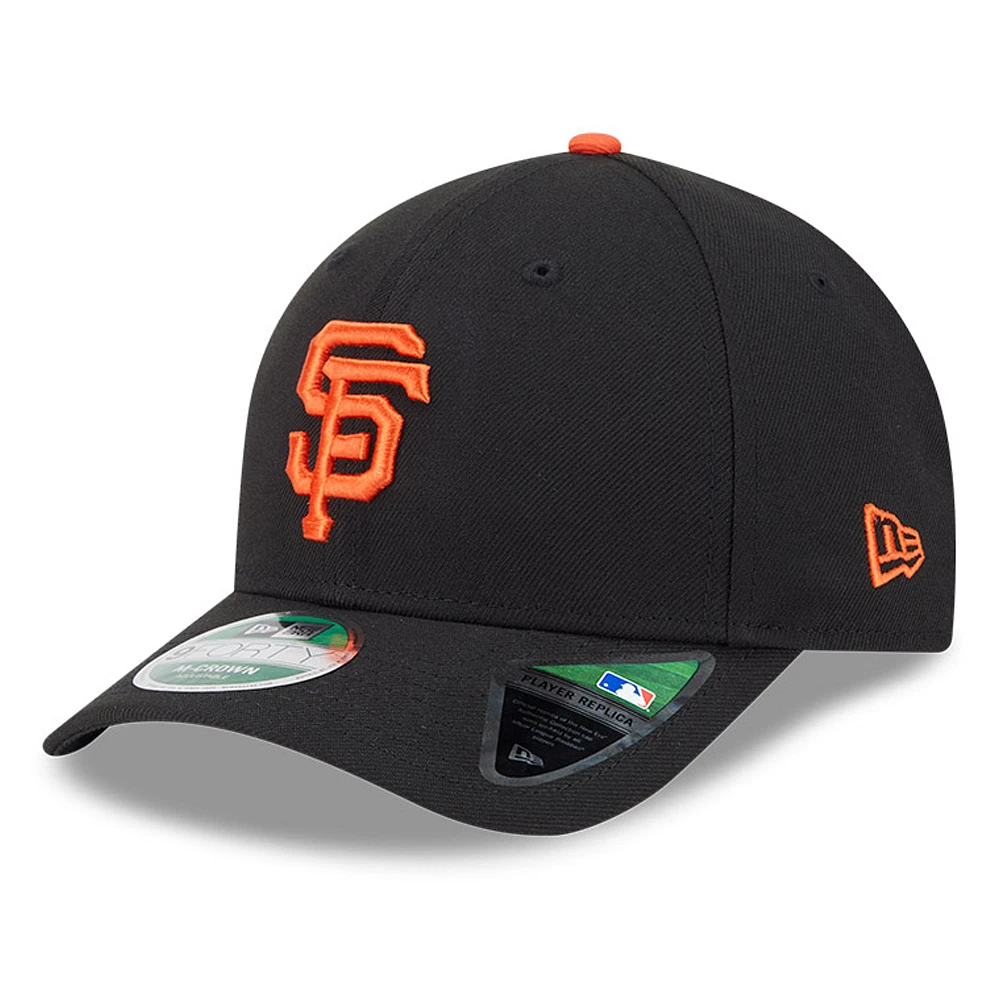 Men's New Era Black/ San Francisco Giants Player Replica 9FORTY Adjustable Hat