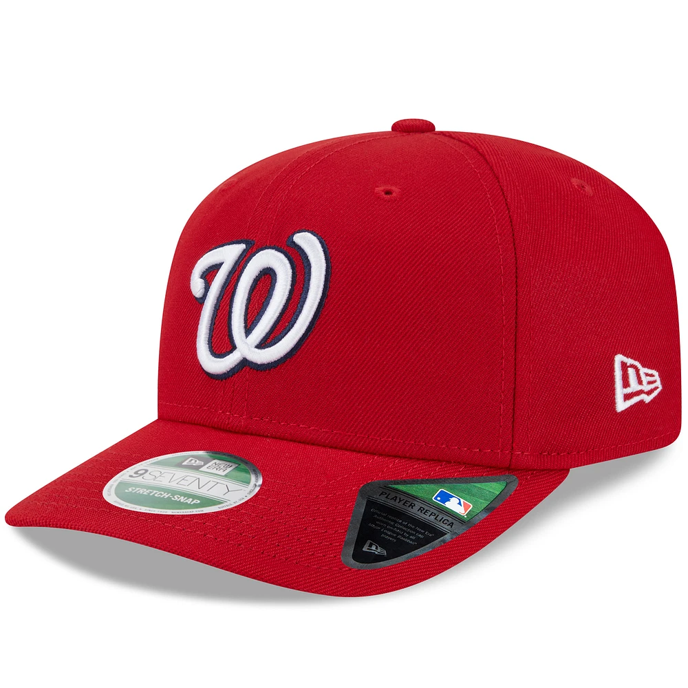 Men's New Era Red Washington Nationals Player Replica 9SEVENTY Adjustable Hat