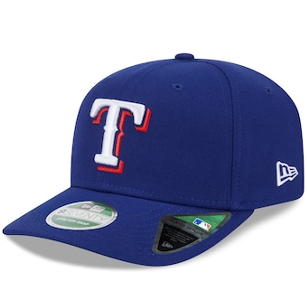 Men's New Era Dark Blue Texas Rangers Player Replica 9SEVENTY Adjustable Hat