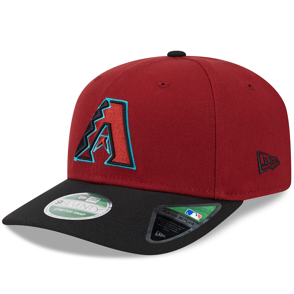 Men's New Era Red Arizona Diamondbacks Player Replica 9SEVENTY Adjustable Hat