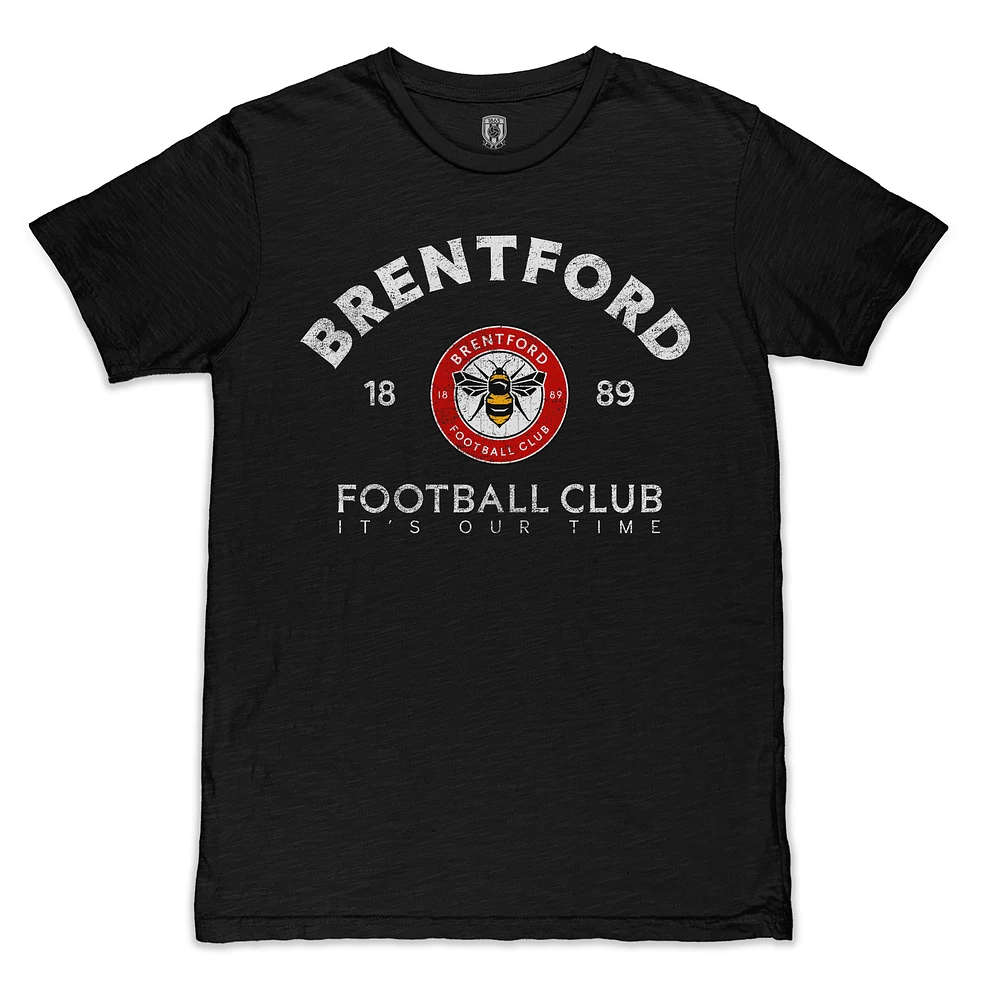 Men's 1863FC Black Brentford FC Founded Locale Slub T-Shirt