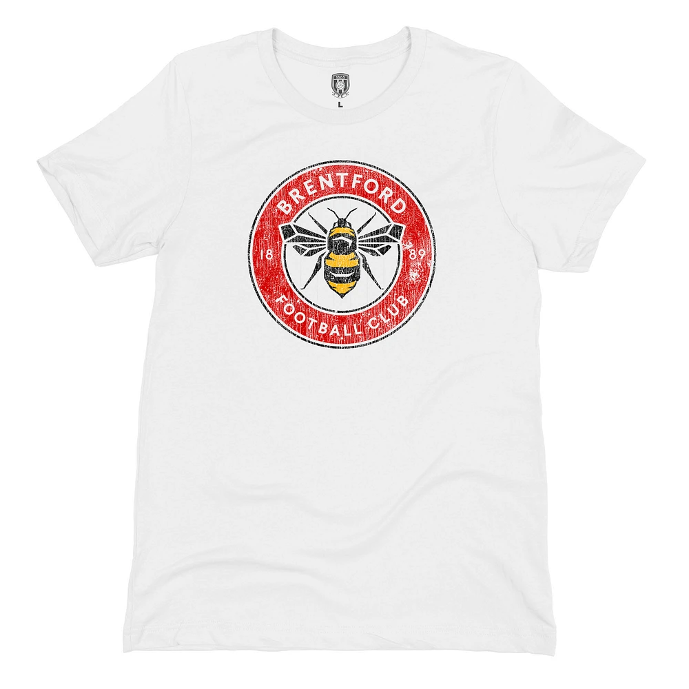 Men's 1863FC White Brentford FC Badge T-Shirt