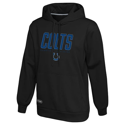 Men's Black Indianapolis Colts Combine Authentic Pullover Hoodie