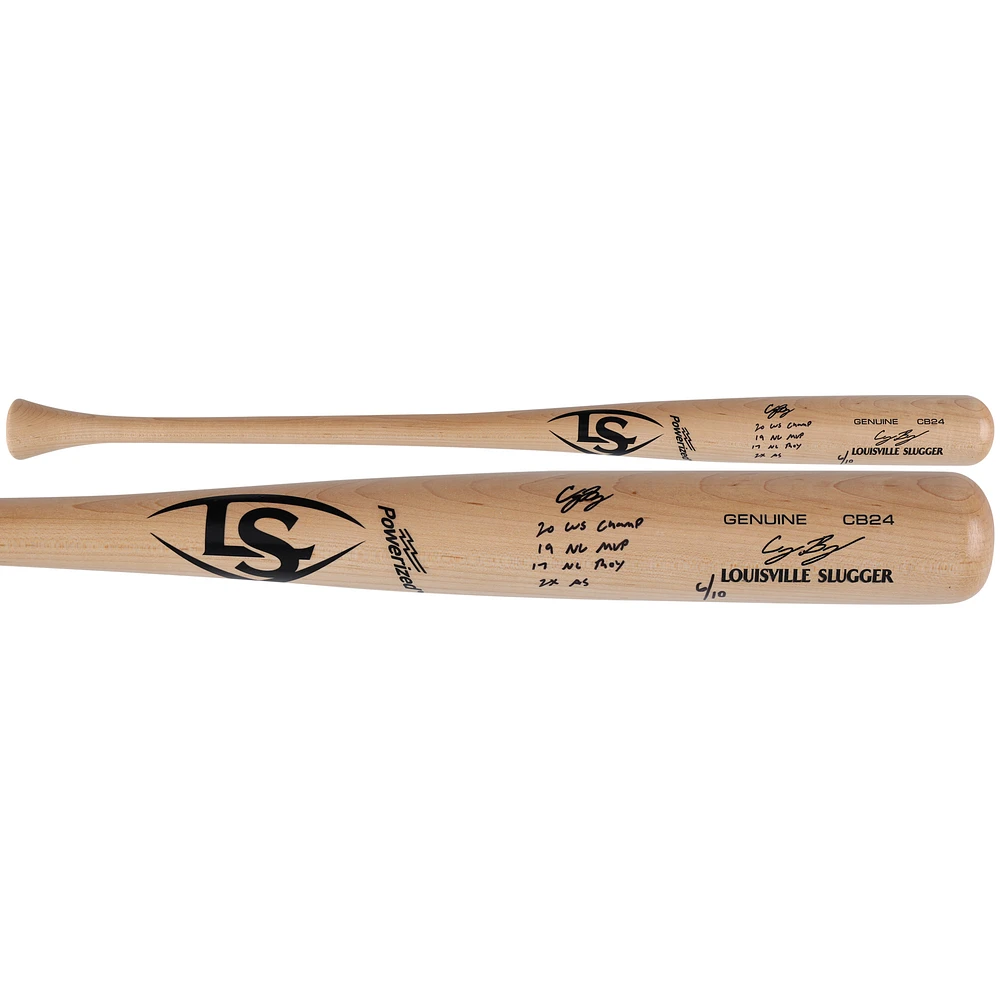 Cody Bellinger Los Angeles Dodgers Autographed Louisville Slugger Game CB24 Model Bat with LAD Career Inscriptions - Limited Edition of 10
