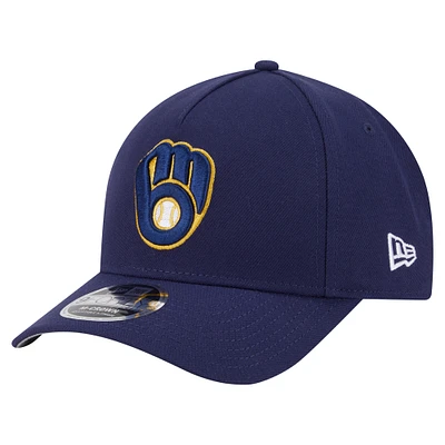 Men's New Era Navy Milwaukee Brewers 9FORTY M-Crown Adjustable Hat