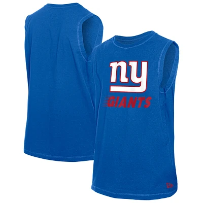 Men's New Era Royal New York Giants Leisure Collection Tank Top