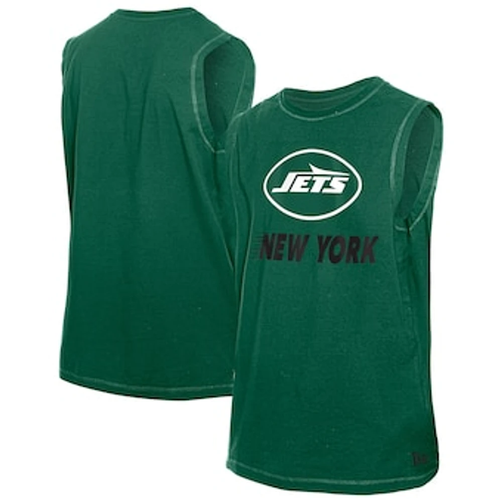 Men's New Era Green New York Jets Leisure Collection Tank Top