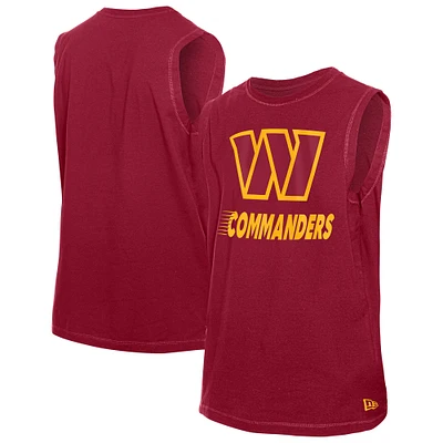 Men's New Era Burgundy Washington Commanders Leisure Collection Tank Top