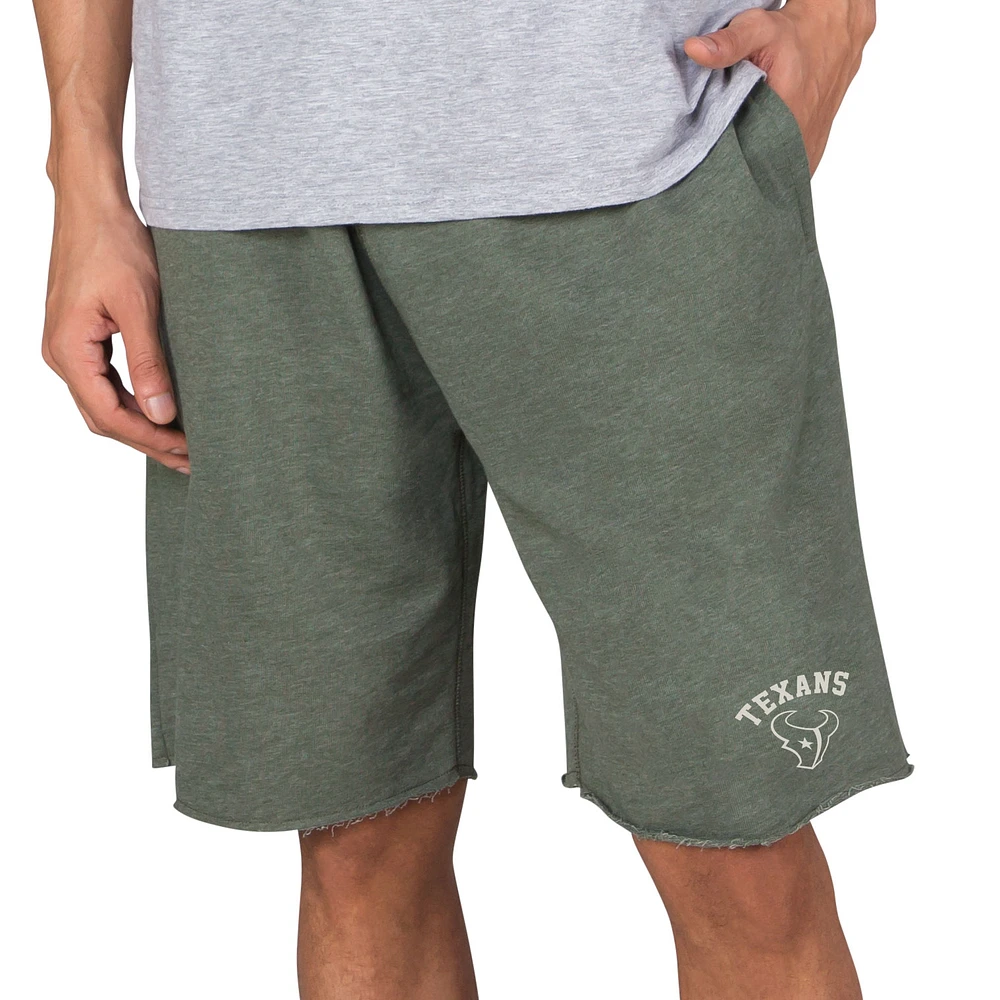 Men's Concepts Sport Green Houston Texans Mainstream Tri-Blend Shorts