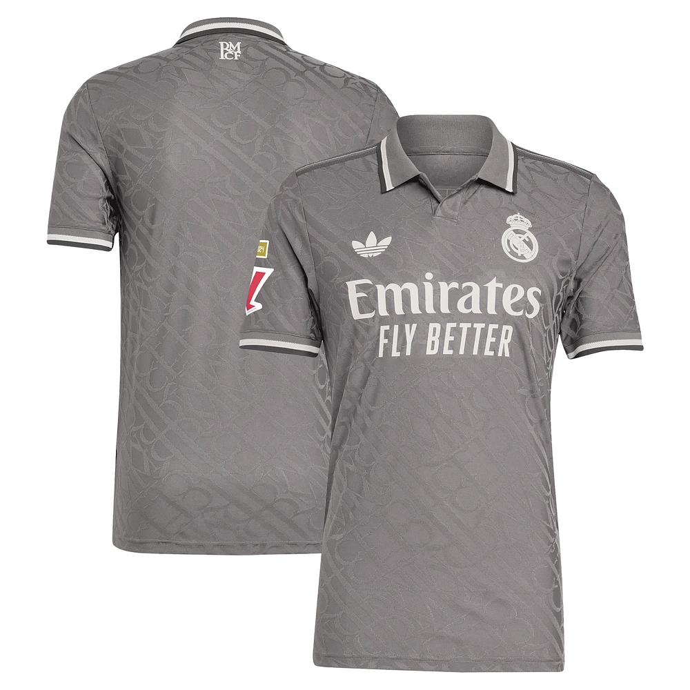 Men's adidas Originals Charcoal Real Madrid 2024/25 Third Authentic Jersey