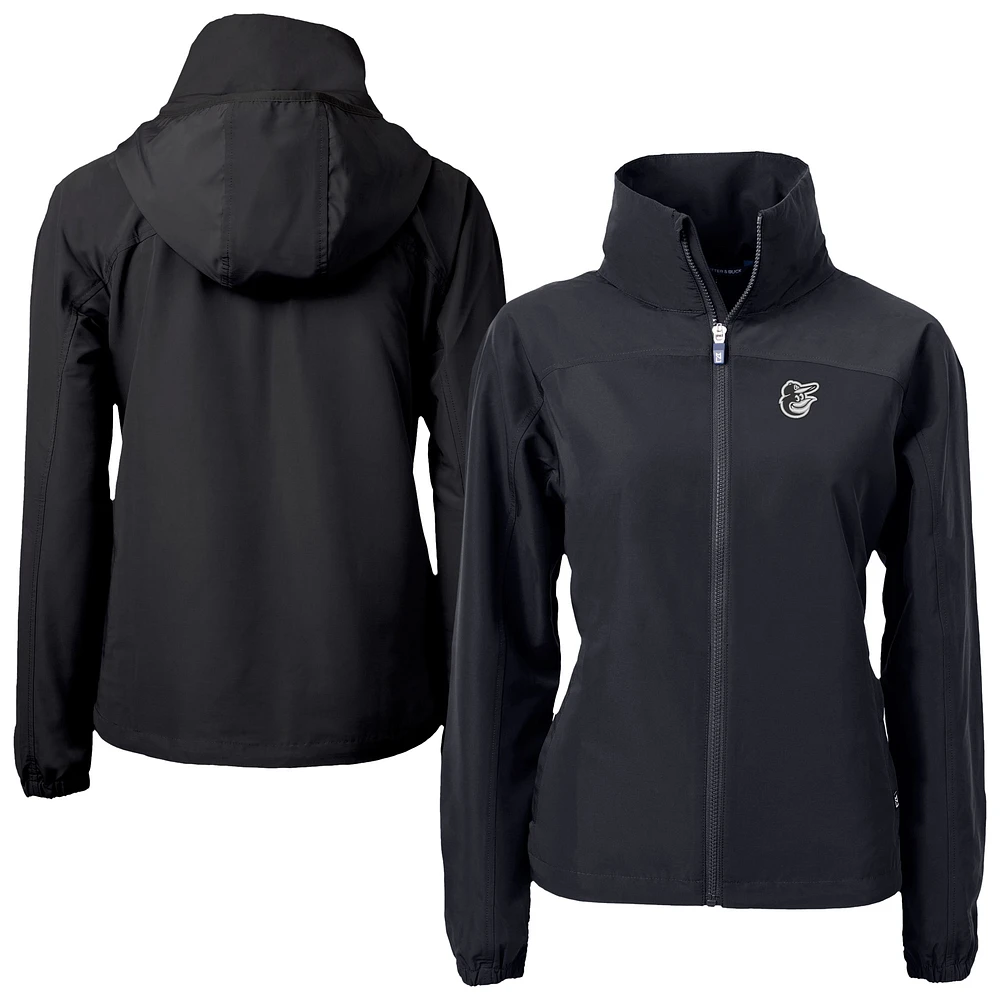 Women's Cutter & Buck Baltimore Orioles Charter Eco Recycled Full-Zip Jacket