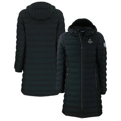 Women's Cutter & Buck Black Boston Red Sox Mission Ridge Repreve Eco Insulated Long Puffer Jacket