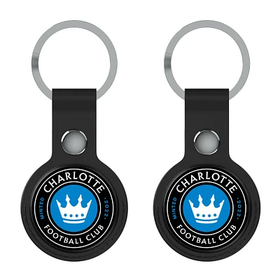 Keyscaper Charlotte FC Two-Pack Insignia AirTag Holders