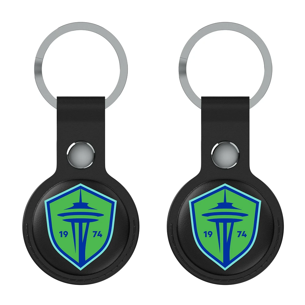 Keyscaper Seattle Sounders FC Two-Pack Insignia AirTag Holders