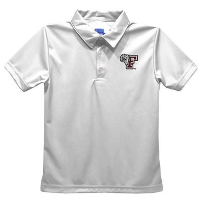 Toddler Vive La Fete White Fordham Rams Solid Polo
