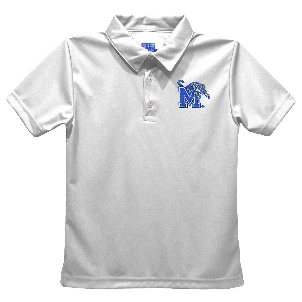 Toddler Vive La Fete White Memphis Tigers Solid Polo