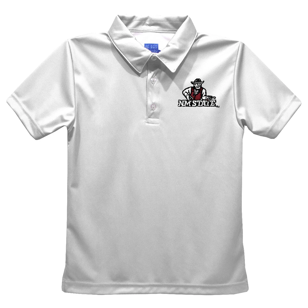 Toddler Vive La Fete White New Mexico State Aggies Solid Polo