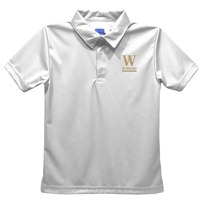 Toddler Vive La Fete White Wofford Terriers Solid Polo