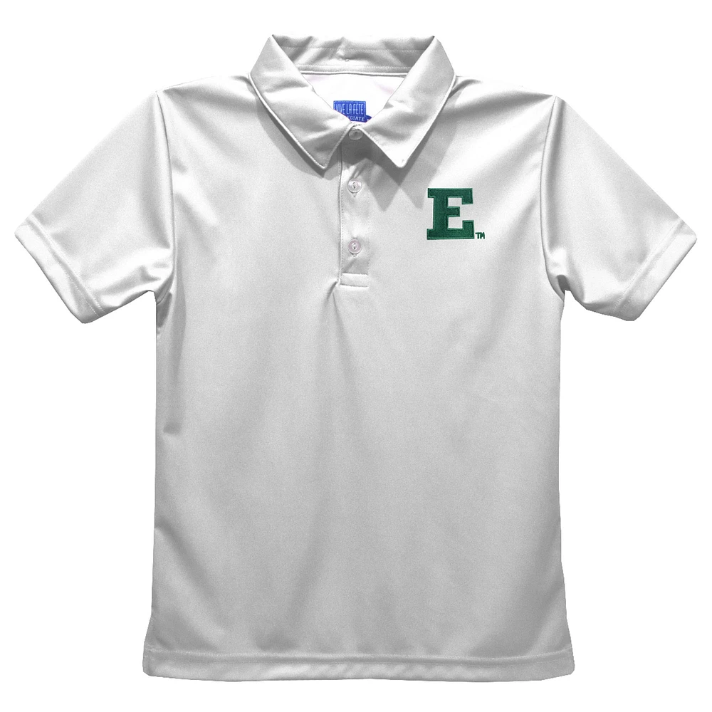 Youth Vive La Fete White Eastern Michigan Eagles Solid Polo