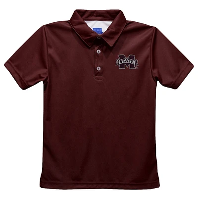 Toddler Vive La Fete Maroon Mississippi State Bulldogs Solid Polo