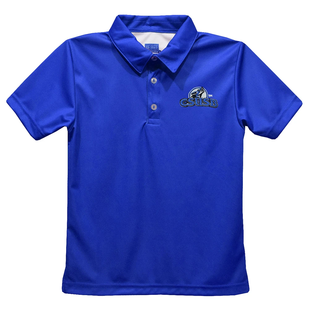 Toddler Vive La Fete Royal Cal State San Bernardino Coyotes Solid Polo