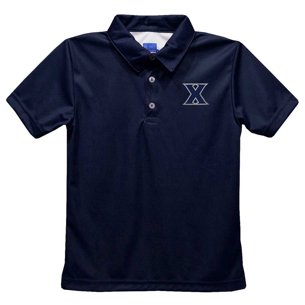 Toddler Vive La Fete Navy Xavier Musketeers Solid Polo