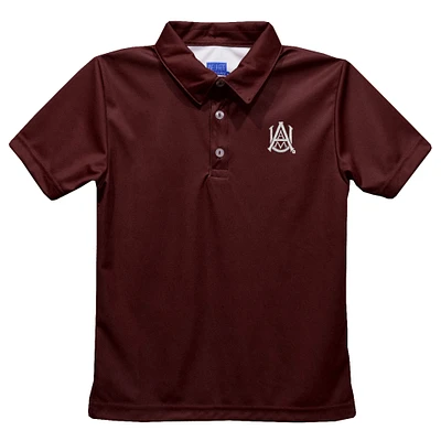 Youth Vive La Fete Maroon Alabama A&M Bulldogs Solid Polo