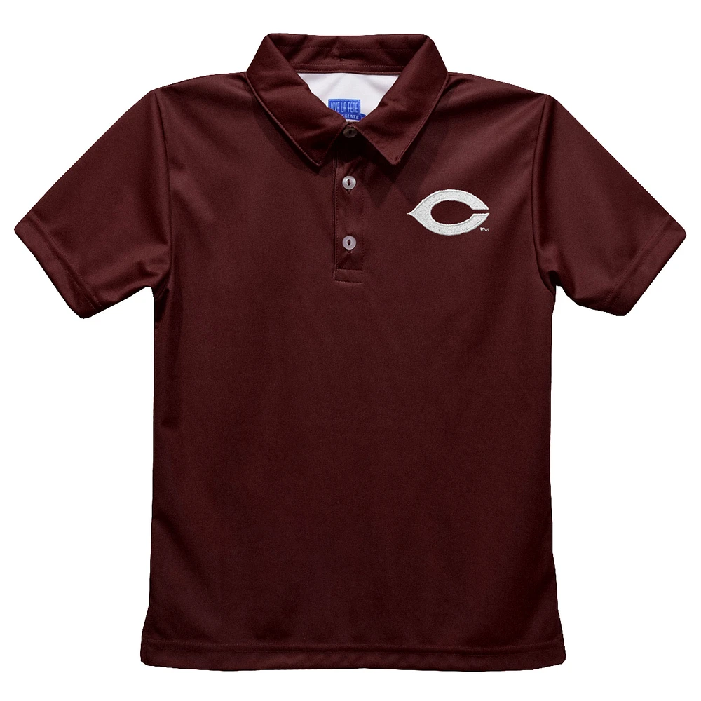 Youth Vive La Fete Maroon UChicago Maroons Solid Polo