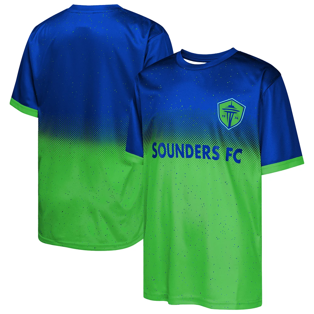 Youth Outerstuff Blue Seattle Sounders FC Stalwart Defender T-Shirt
