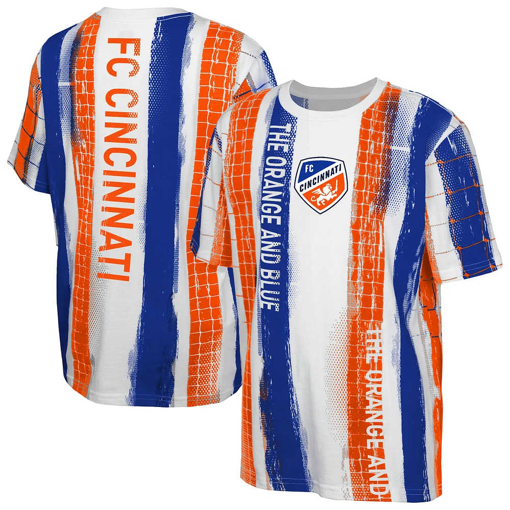 Youth White FC Cincinnati High Stepping T-Shirt