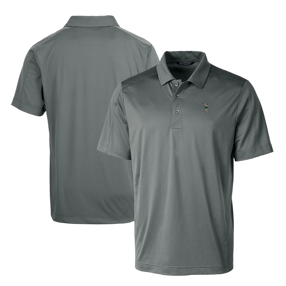 Men's Cutter & Buck Gray South Florida Bulls Prospect Eco Textured Stretch Recycled DryTec Polo