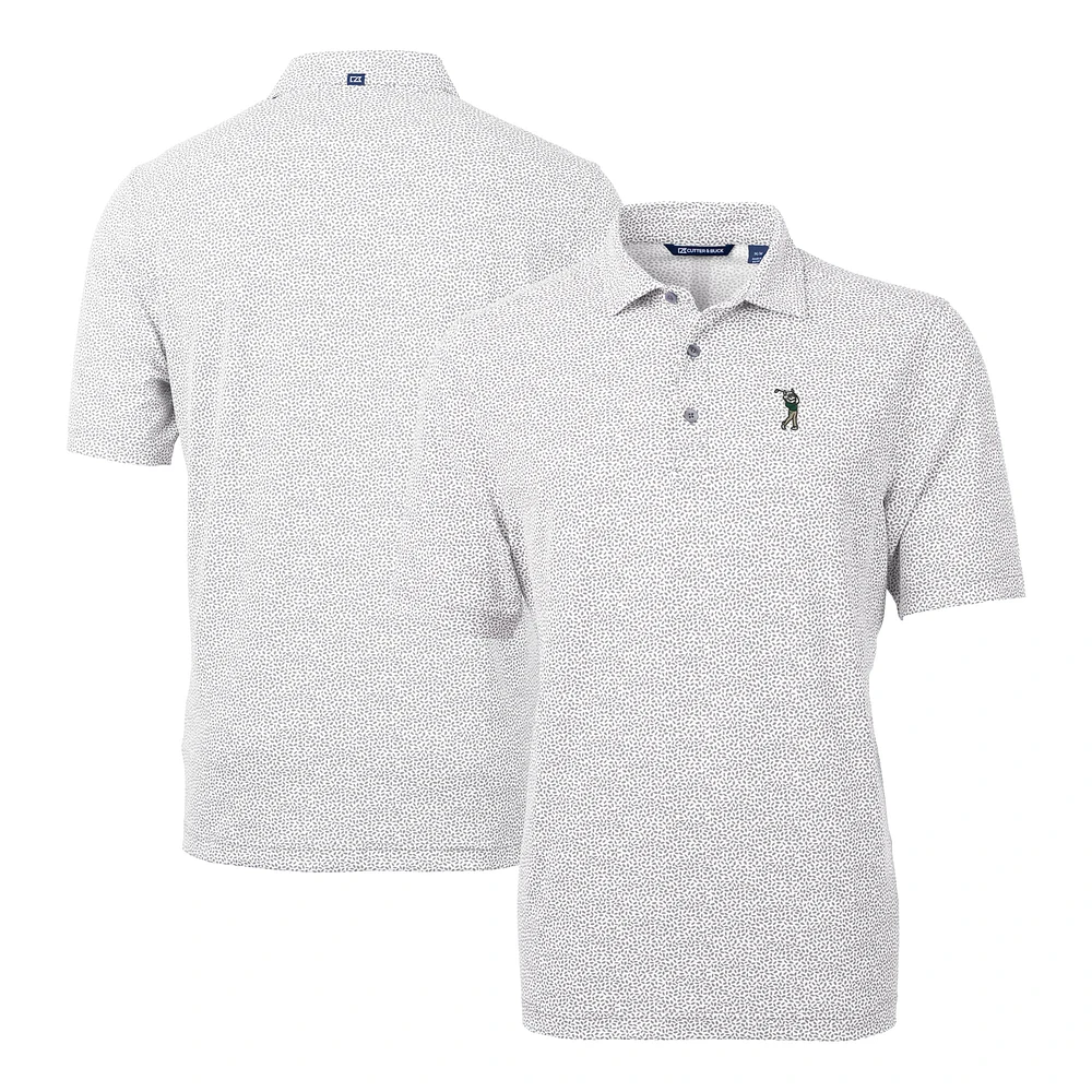 Men's Cutter & Buck Gray South Florida Bulls Virtue Eco Pique Botanical Print Recycled Polo