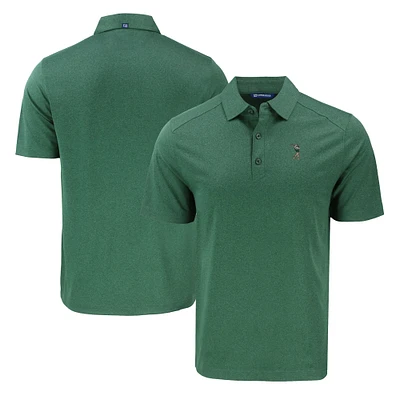 Men's Cutter & Buck Heather Green South Florida Bulls Forge Eco Stretch Recycled Polo