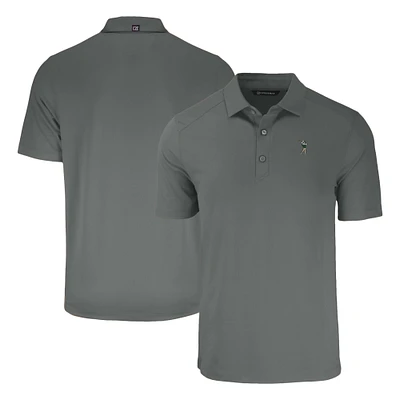 Men's Cutter & Buck Gray South Florida Bulls Forge Eco Stretch Recycled Polo