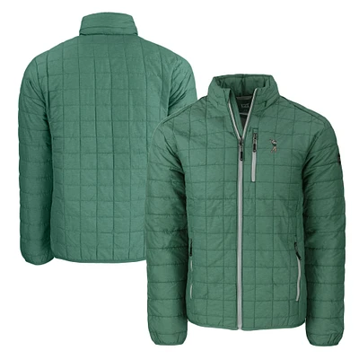 Men's Cutter & Buck Hunter Green South Florida Bulls Rainier PrimaLoft Eco Insulated Full-Zip Puffer Jacket