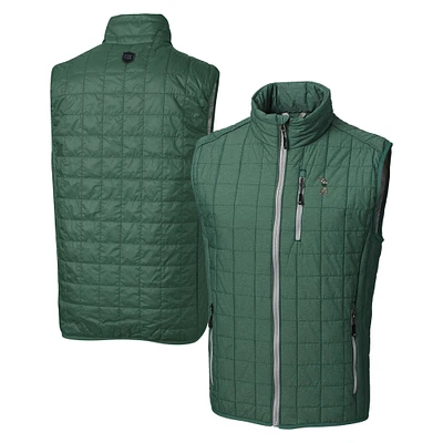 Men's Cutter & Buck Hunter Green South Florida Bulls Rainier PrimaLoft Eco Insulated Full-Zip Puffer Vest