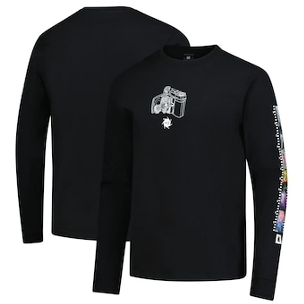 Men's Huf Worldwide Black Kodak Inner Vision Long Sleeve T-Shirt