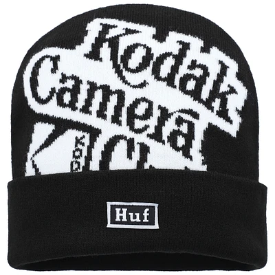 Men's Huf Worldwide Black Kodak Camera Club Cuffed Knit Hat