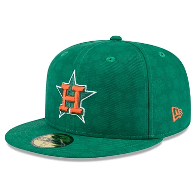 Men's New Era Kelly Green Houston Astros St. Patrick's Day 59FIFTY Fitted Hat