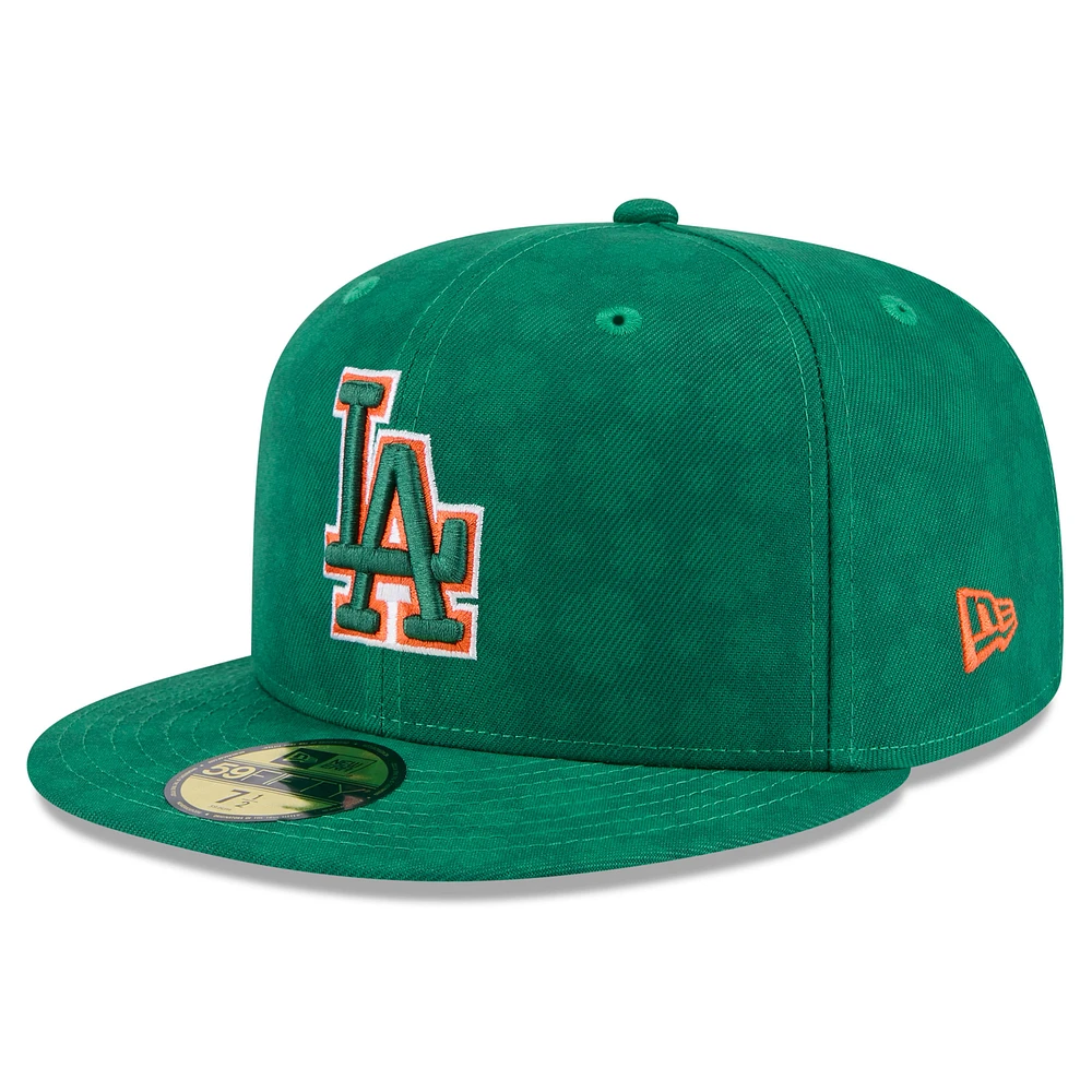 Men's New Era Kelly Green Los Angeles Dodgers St. Patrick's Day 59FIFTY Fitted Hat