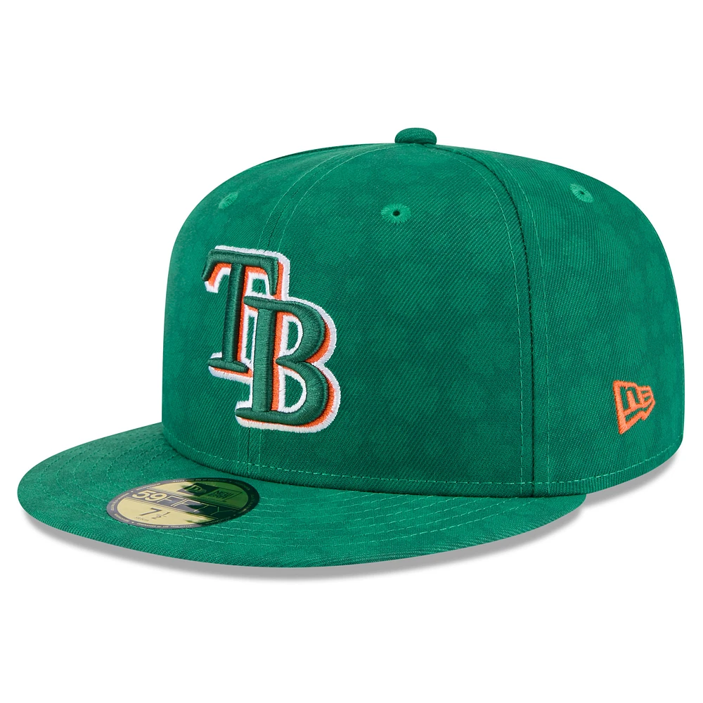 Men's New Era Kelly Green Tampa Bay Rays St. Patrick's Day 59FIFTY Fitted Hat