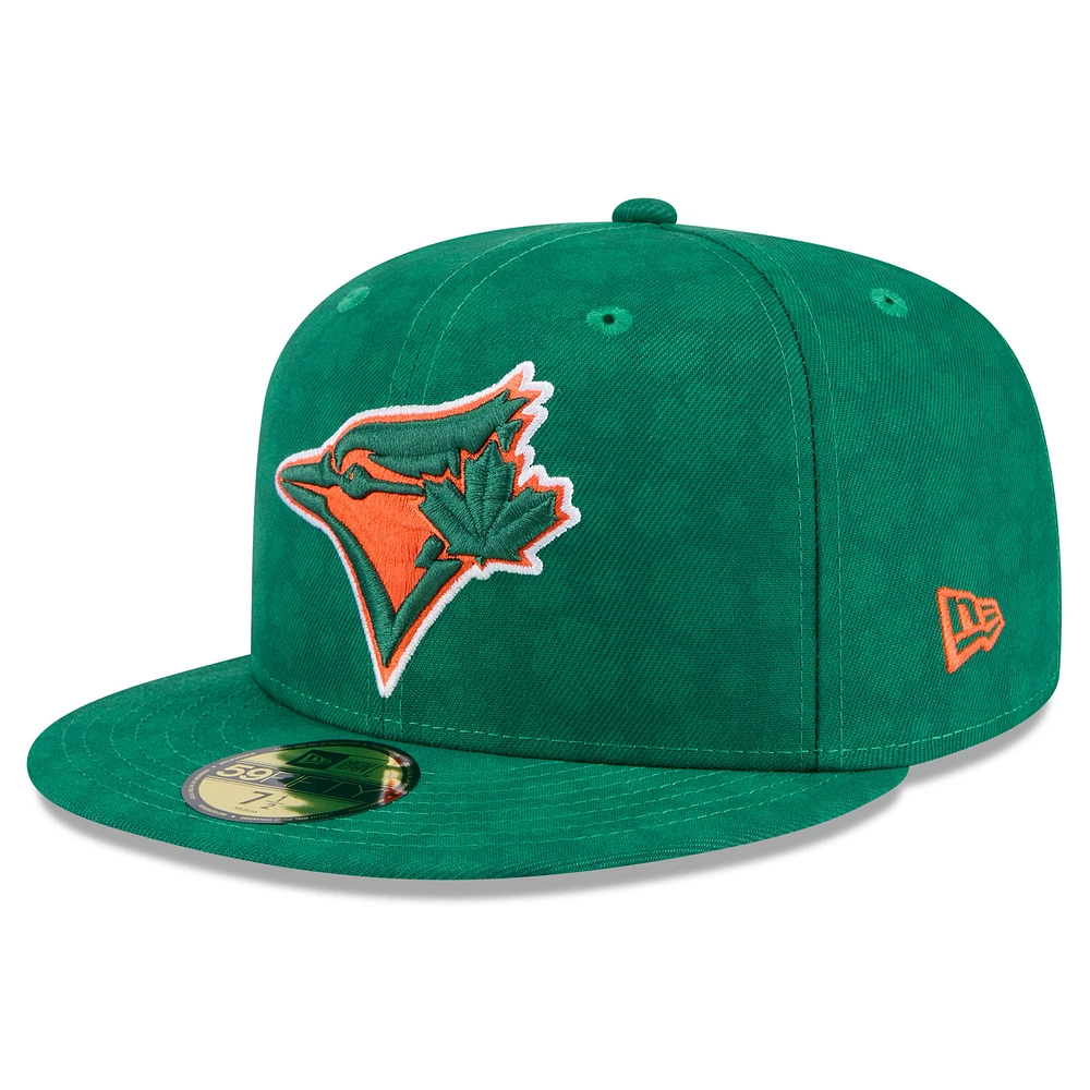 Men's New Era Kelly Green Toronto Blue Jays St. Patrick's Day 59FIFTY Fitted Hat