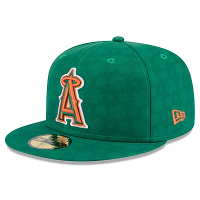 Men's New Era Kelly Green Los Angeles Angels St. Patrick's Day 59FIFTY Fitted Hat