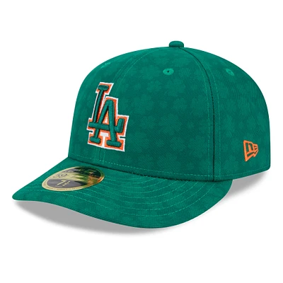Men's New Era Kelly Green Los Angeles Dodgers St. Patrick's Day Low Profile 59FIFTY Fitted Hat