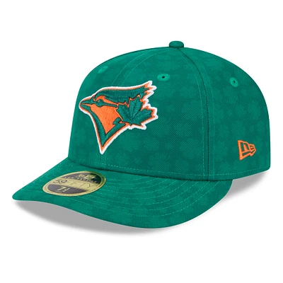 Men's New Era Kelly Green Toronto Blue Jays St. Patrick's Day Low Profile 59FIFTY Fitted Hat