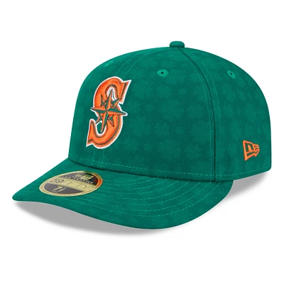 Men's New Era Kelly Green Seattle Mariners St. Patrick's Day Low Profile 59FIFTY Fitted Hat