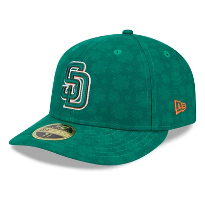 Men's New Era Kelly Green San Diego Padres St. Patrick's Day Low Profile 59FIFTY Fitted Hat