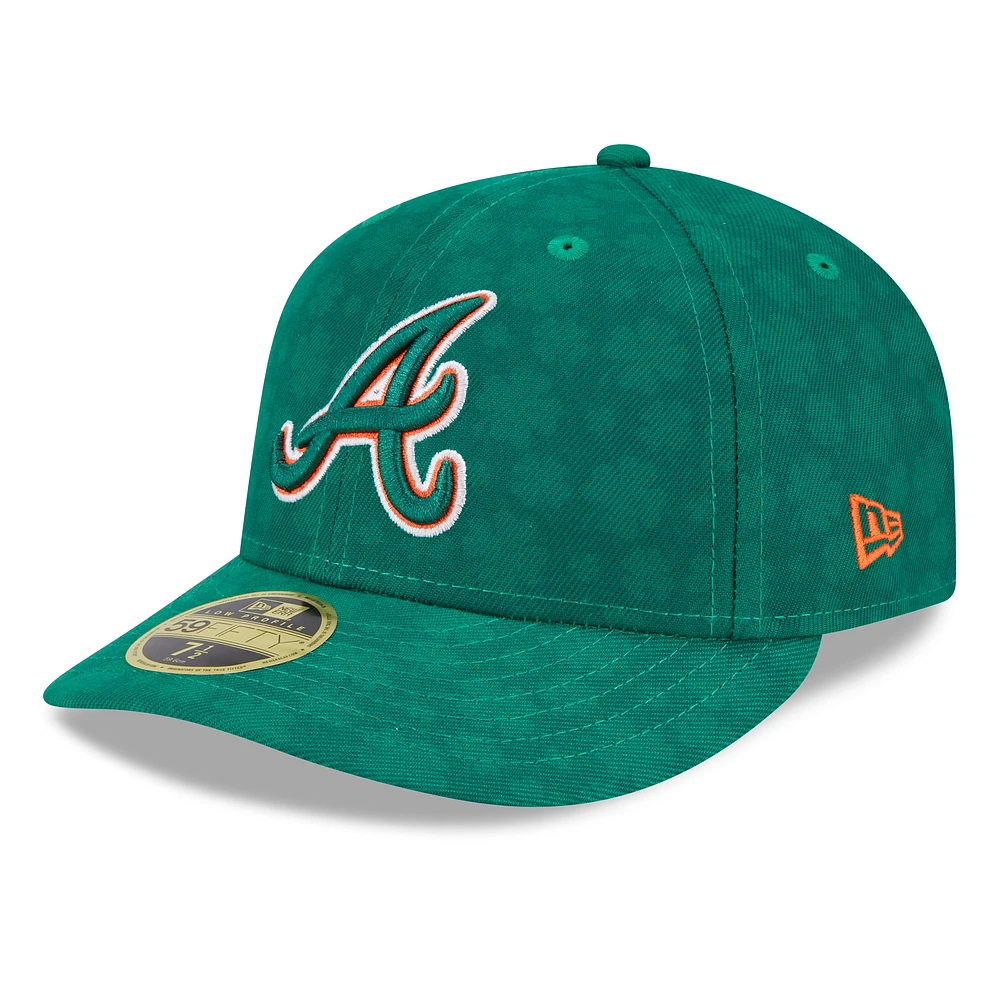 Men's New Era Kelly Green Atlanta Braves St. Patrick's Day Low Profile 59FIFTY Fitted Hat