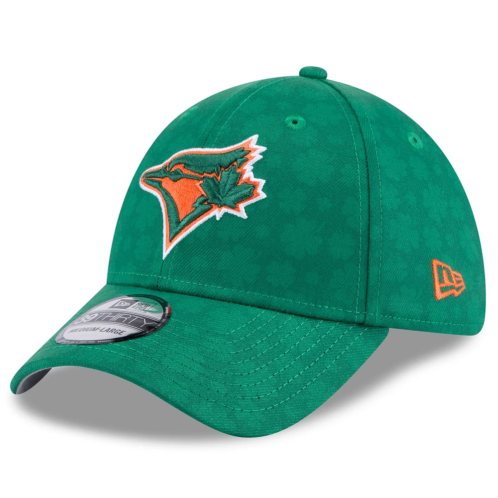 Men's New Era Kelly Green Toronto Blue Jays St. Patrick's Day 39THIRTY Flex Hat